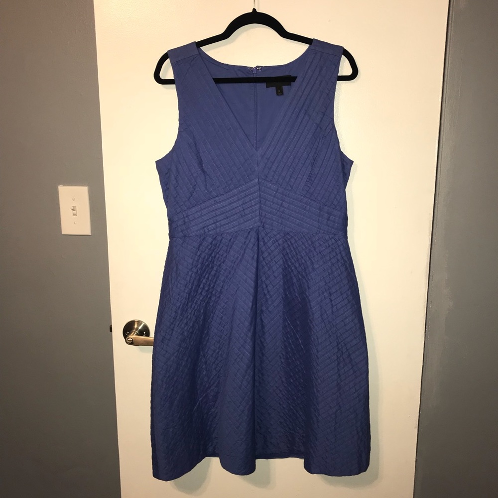 J. Crew Chevron Pleated dress